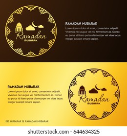 Creative greeting card decorated with Arabic Islamic calligraphy of text Eid Mubarak and beautiful artistic floral pattern for famous festival of Muslim community, celebration.