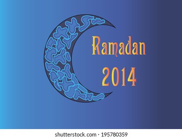 Creative greeting card design for holy month of muslim community festival Ramadan Kareem  on blue background.