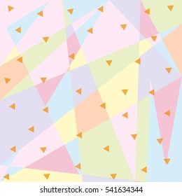 Creative greeting card in the Memphis style. Modern design.  Design for a poster, postcards, invitations, notebooks, notebook covers. Vector