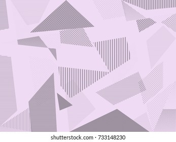 Creative greeting card in Memphis style. Modern design. Designs for cards, posters, invitations, clothing. Vector