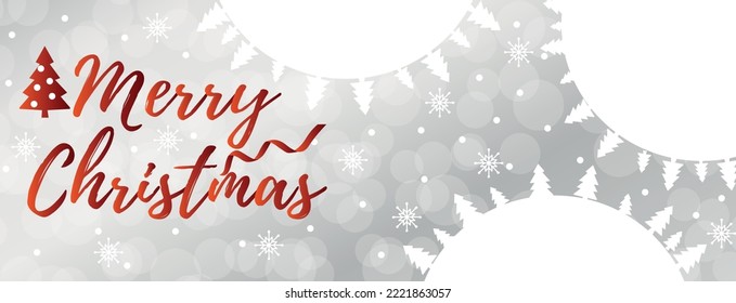 Creative greeting card for MERRY CHRISTMAS