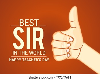 Creative greeting card of teachers day celebration.
