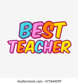 Creative greeting card of teachers day celebration.