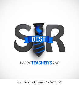 Creative greeting card of teachers day celebration.