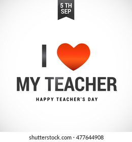 Creative greeting card of teachers day celebration.