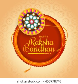 Creative greeting card,for festival of raksha bandhan celebration.