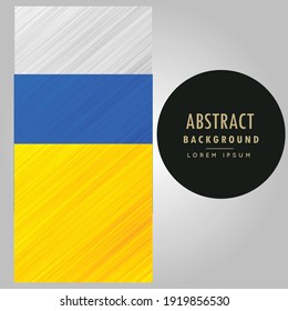 Creative grey, blue and yellow colour Background design