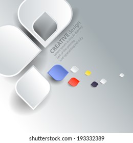 Creative gris flower background Technology