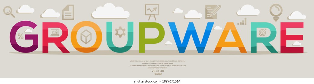 Creative (group ware) Design, letters and icons, Vector illustration.
