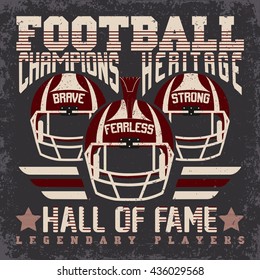 Creative grunge t-shirt graphic design,  Vintage print stamp, Sports wear typography emblem, Vector