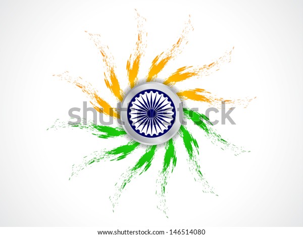 Creative Grungy Indian Flag Design Indian Stock Vector Royalty Free 146514080