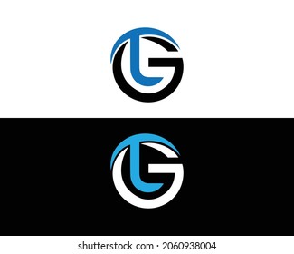 Icono De Diseño De Logotipo Creativo GT Y TG Plantilla Vector Moderna.
