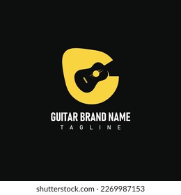 Creative Guitar Logo Vector File 