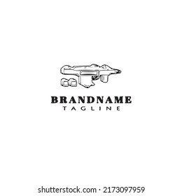 creative gun design logo icon template modern vector illustration