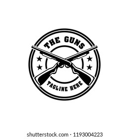 Creative Gun Logo Design. Gun Logo Template Ready to Use. Gun Vector