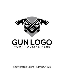 Creative Gun Logo Design. Gun Logo Template Ready to Use. Gun Vector