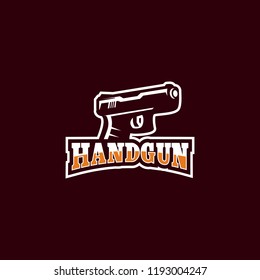 Creative Gun Logo Design. Gun Logo Template Ready to Use. Gun Vector