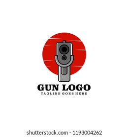 Creative Gun Logo Design. Gun Logo Template Ready to Use. Gun Vector