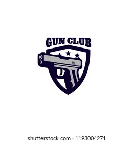 Creative Gun Logo Design. Gun Logo Template Ready to Use. Gun Vector