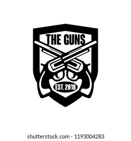 Creative Gun Logo Design. Gun Logo Template Ready to Use. Gun Vector