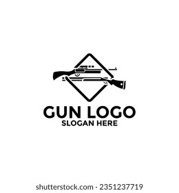 Creative Gun Logo Design. Gun Logo Template. Gun Vector