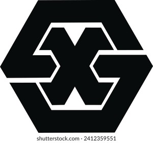 Creative GX Logo Template in a modern minimalist style