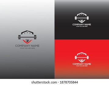 Creative Gym Body building logo design for a Company