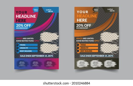 Creative Gym Flyer Design Template In This Year
