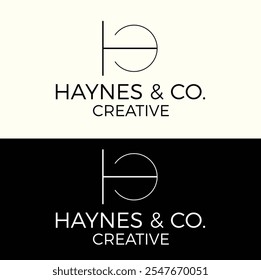 Creative H And C Latter Logo Vector Template