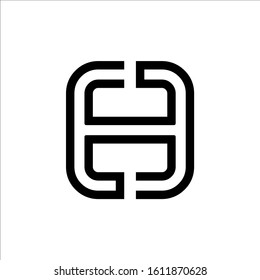 creative H initial Letter H logo design vector illustration