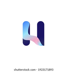 Logotipo de letra H creativa - Impresionante H Diseño de logotipo de letra moderna - Marca con logotipo H - Plantilla de vector con logotipo de letra H