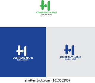 Creative h letter logo design template , letter logo 