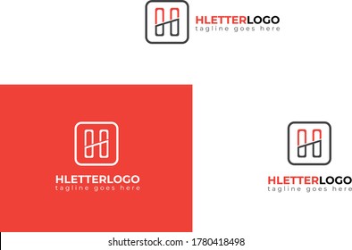 Plantilla de diseño de logotipo de carta H creativa, letra creativa H para compañía y marca