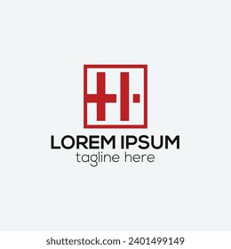Creative H letter logo design concept isolated vector template for business illustration