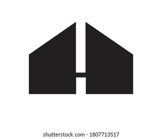 letras del logotipo creativo h y monografías