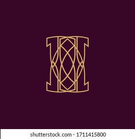 Creative H logo, monogram combination of letter H with lines art ,suitable for any company.