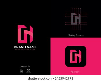 Creative H Modern Letter Logo