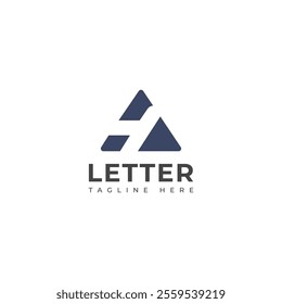 Creative HA, AH letter logo design template elements. Modern abstract digital alphabet letter logo