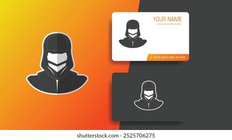 Creative hacker logo design vector. logo template