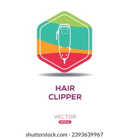 Creative (Hair clipper) Icon, Vector sign.