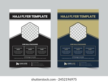 Creative Hajj Flyer Template | A4 | Print Ready | Fully Editable