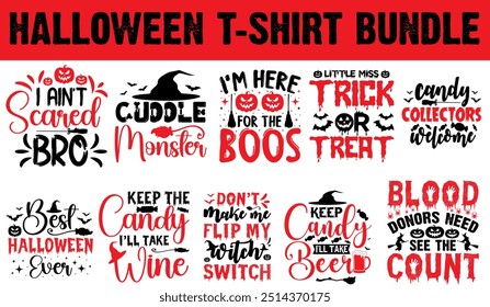 Creative Halloween t shirt bundle, Unique, Retro, Vintage Halloween T-Shirts, Artwork T-Shirt, Halloween Minimalist, Fully vectore eps, New design, Happy halloween, wicked grandma, boo crew, mammy's