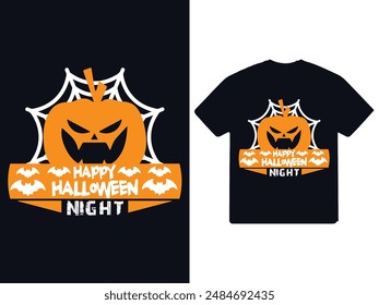 Creative Halloween t shirt Design. Pumpkin shirt Vector Graphics