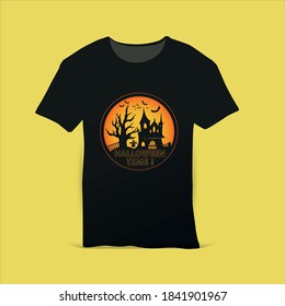 Plantilla de diseño creativo de camisetas de Halloween