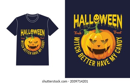 Plantilla de diseño creativo de camisetas de Halloween