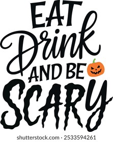 A creative Halloween typography design
