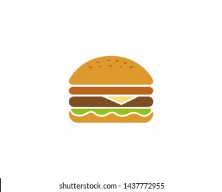 Creative Hamburger Logo Vector Design Symbol Illustration
