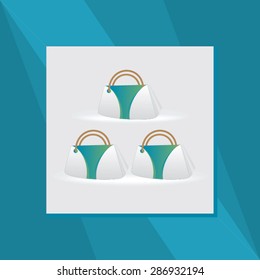 creative hand bag vector illustration
