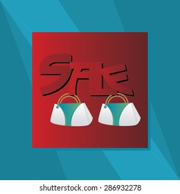 creative hand bag vector illustration