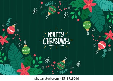 Creative hand draw Christmas background